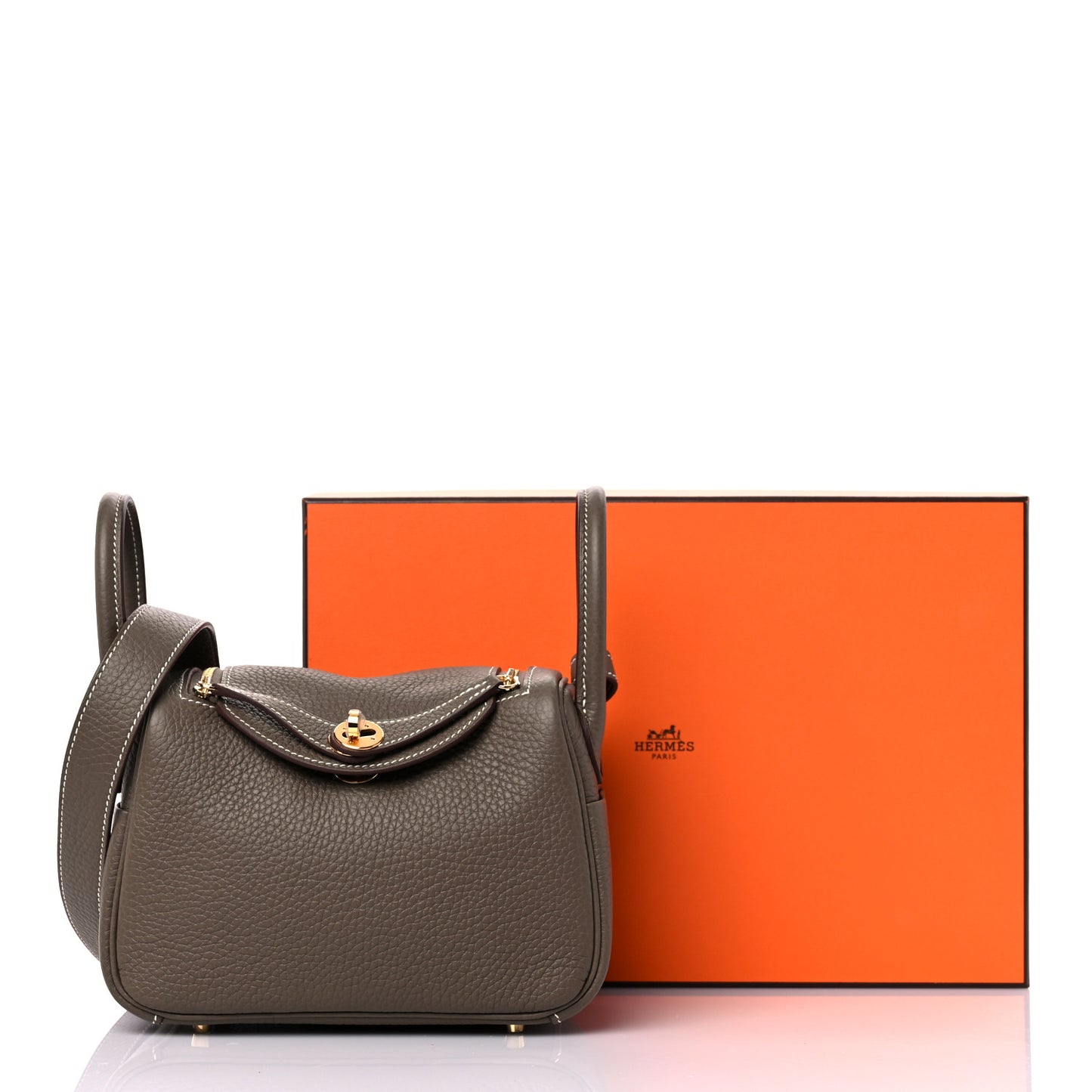 Taurillon Clemence Mini Lindy 20 Etoupe