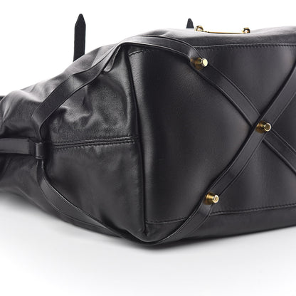 Burberry Lambskin Medium East West Tote Black 8 of 9