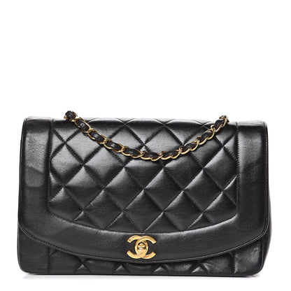 Chanel Lambskin Quilted Medium Single Flap Black 1 of 14
