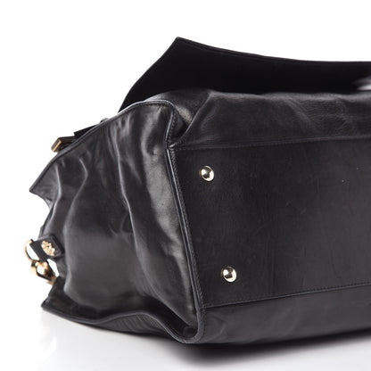 Versace Calfskin Large Palazzo Tote Bag Black 6 of 10