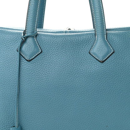 Hermes Taurillon Clemence Victoria II 35 Blue Jean 8 of 18