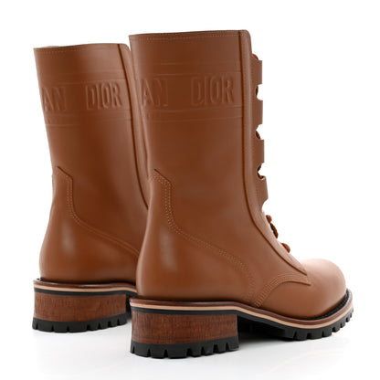 Christian Dior Calfskin Dior Quest 35mm Hiking Boots 37.5 Golden Saddle 4 of 7