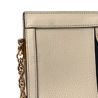 Gucci Textured Calfskin Web Small Ophidia Chain Shoulder Bag Mystic White 14 of 15