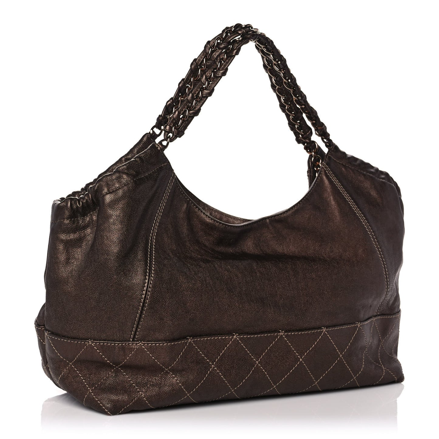 Metallic Calfskin Baby Coco Cabas Bronze