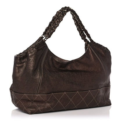 Chanel Metallic Calfskin Baby Coco Cabas Bronze 3 of 10