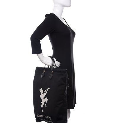 Gucci Canvas Chateau Marmont Drawstring Tote Black 2 of 11