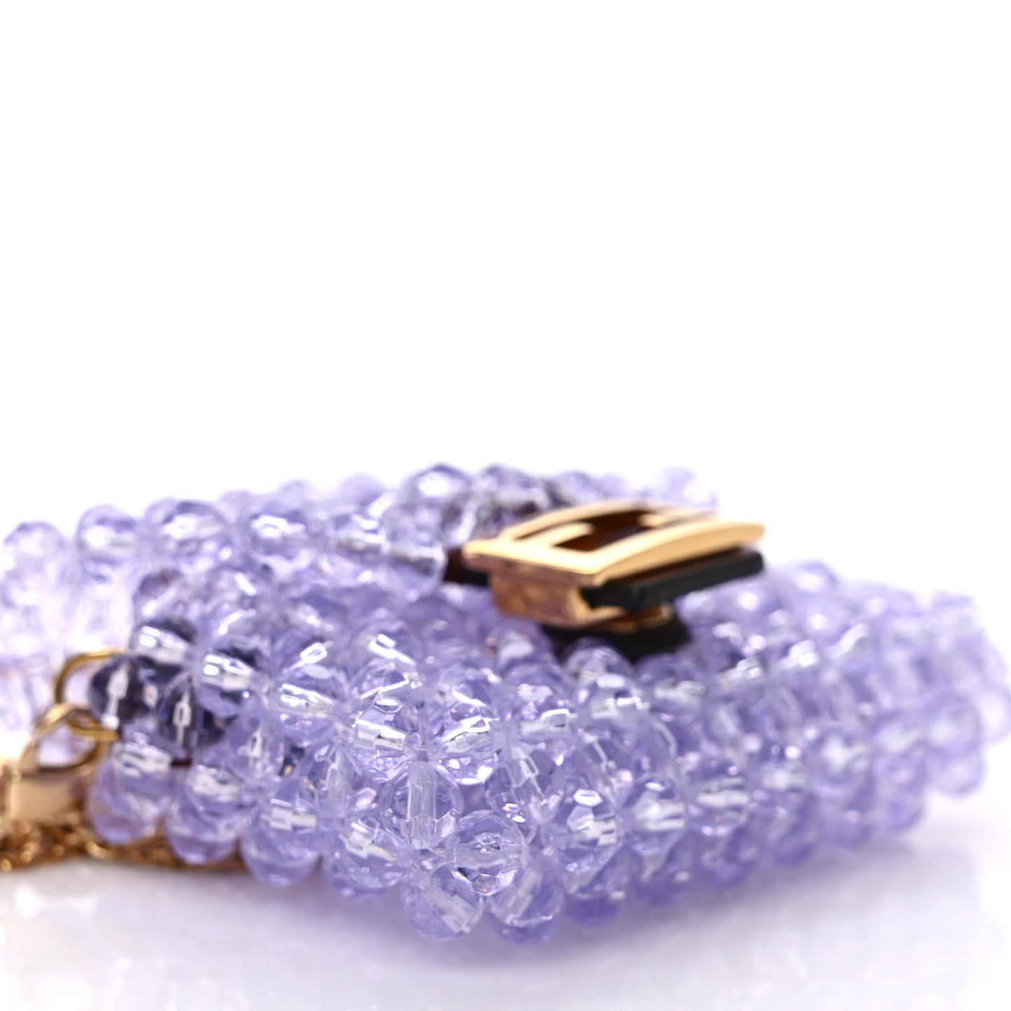 Enamel Vitello King Beaded Pico Baguette Charm Anemone