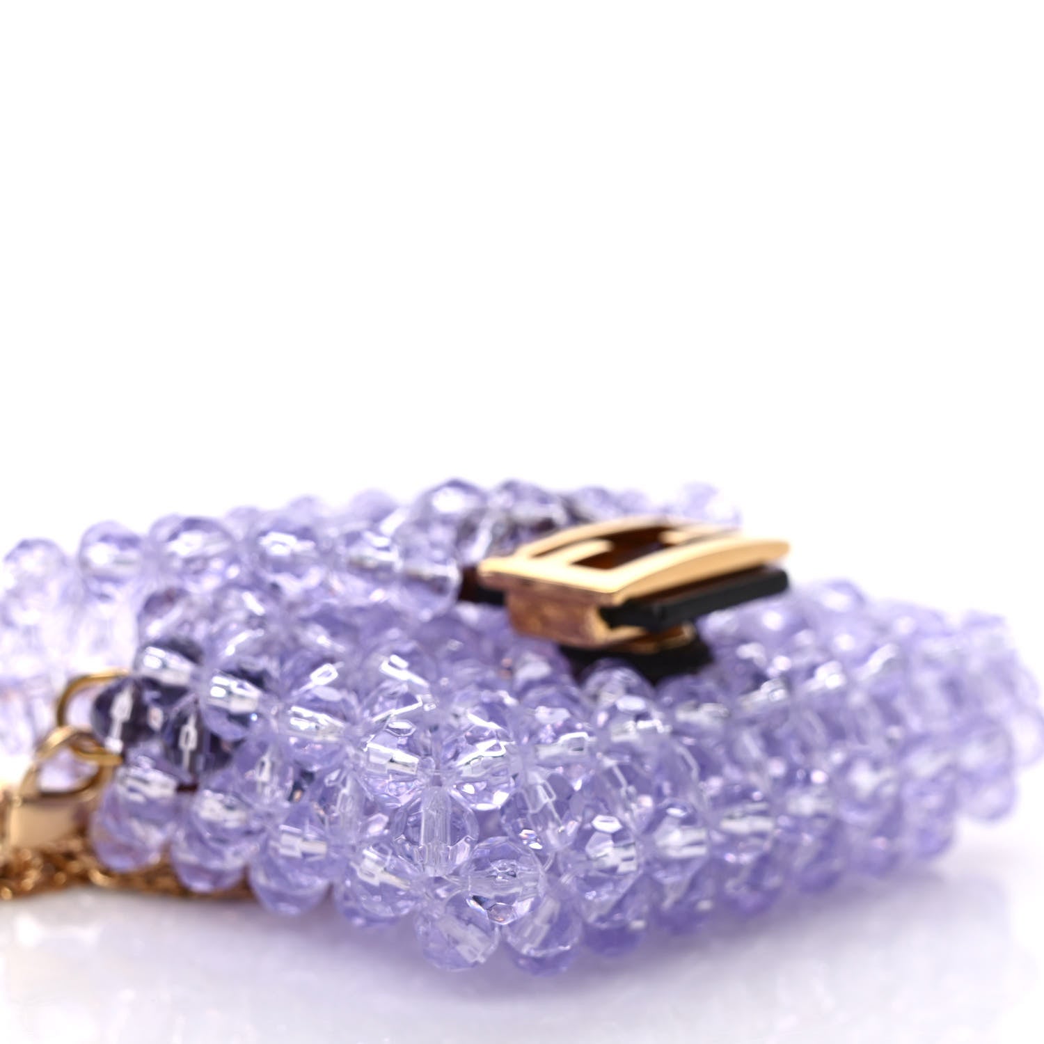 Fendi Enamel Vitello King Beaded Pico Baguette Charm Anemone 6 of 8