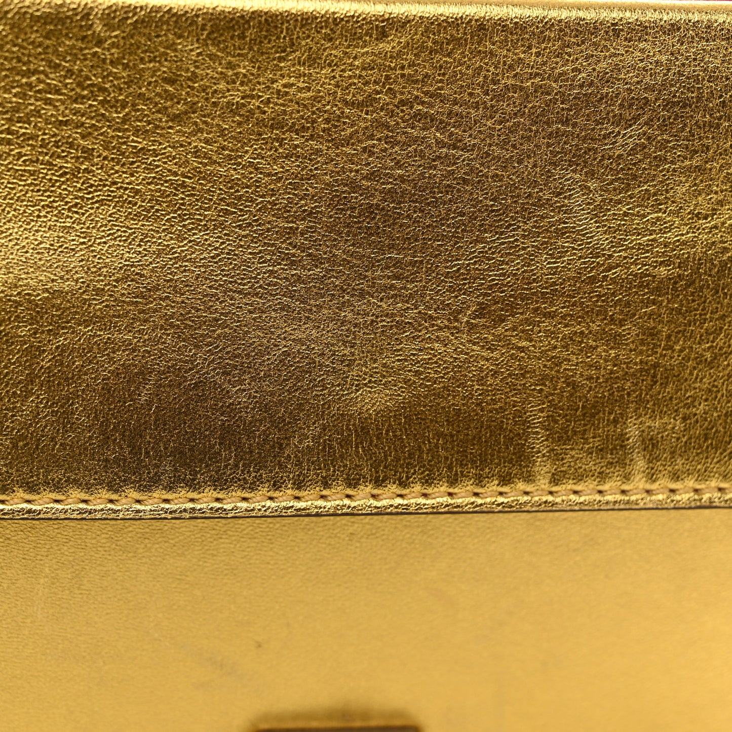 Metallic Calfskin Crystal Mini Dionysus Shoulder Bag Gold