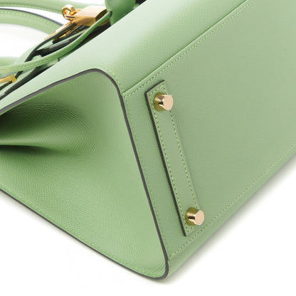 Hermes Epsom Sellier Birkin 30 Vert Criquet 6 of 32