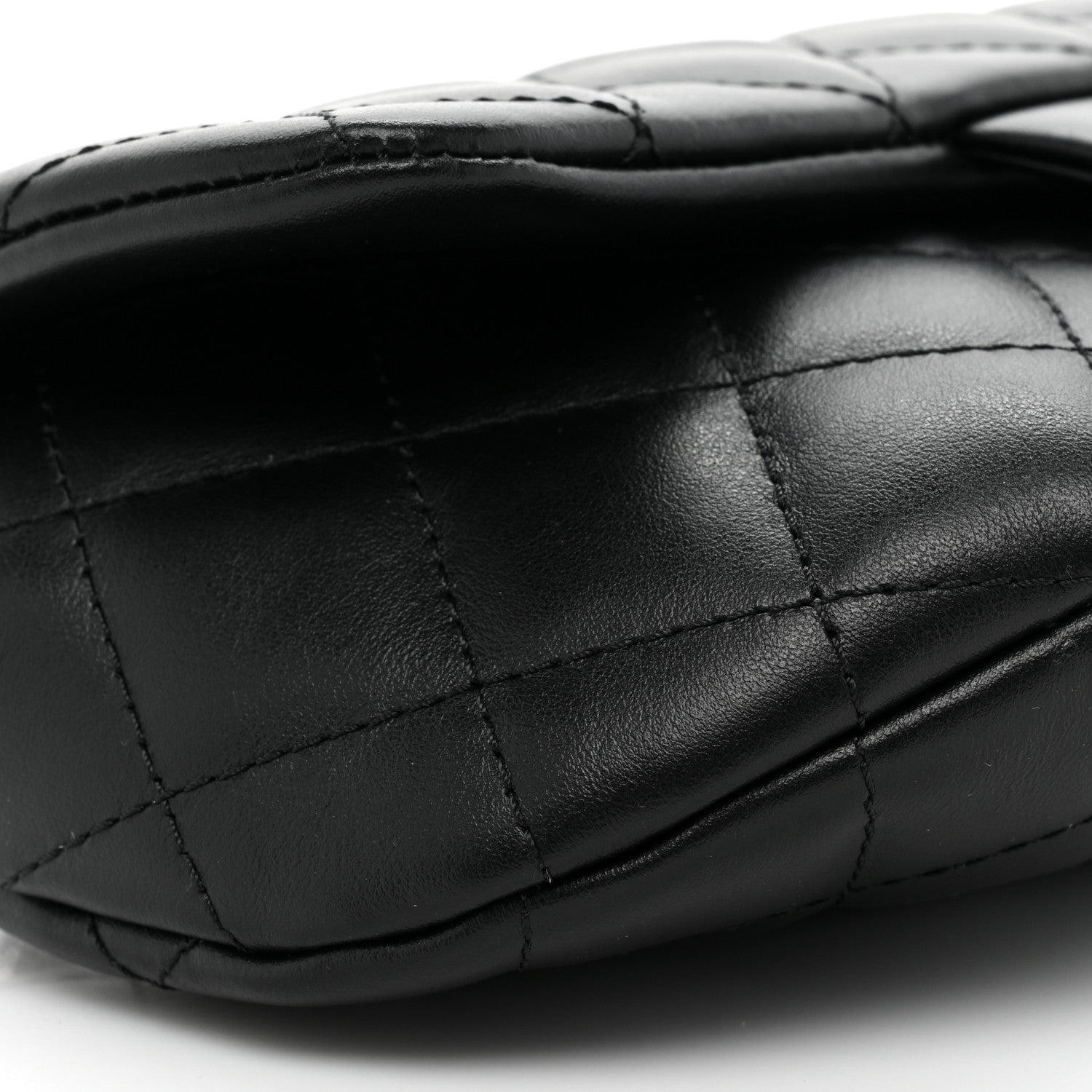 Chanel Calfskin Quilted CC Uniform Flap Belt Bag Black 8 of 8