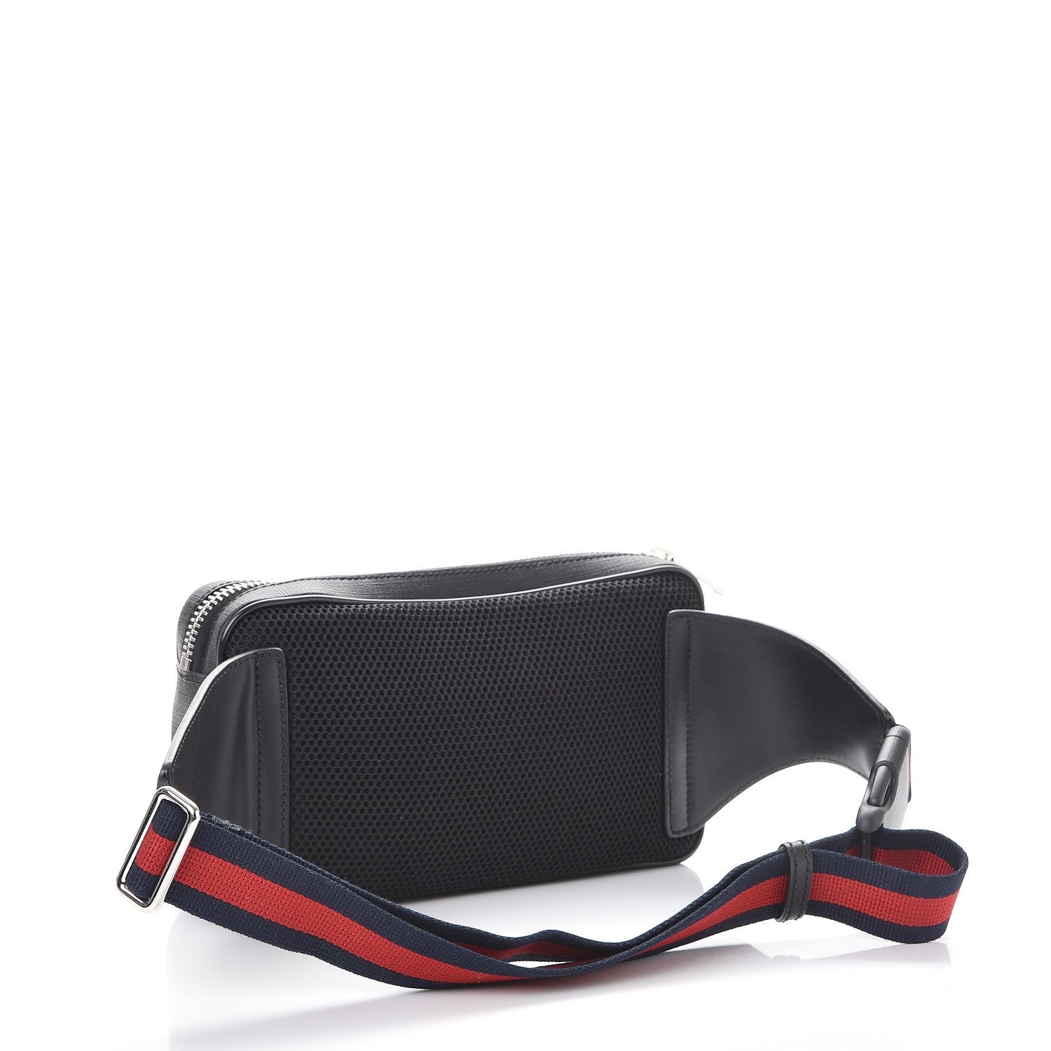 Gucci Soft GG Supreme Monogram Web Belt Bag Black Grey 4 of 8