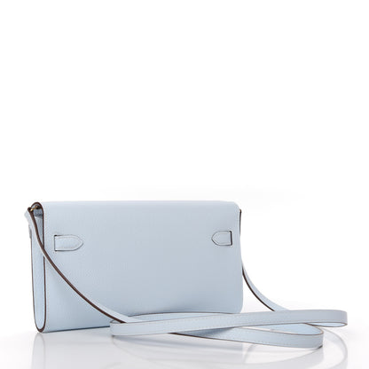 Hermes Epsom Kelly Wallet To Go Bleu Brume 3 of 10