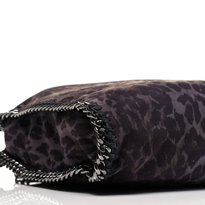 Stella McCartney Shaggy Deer Leopard Print Small Falabella Tote Grey 5 of 10