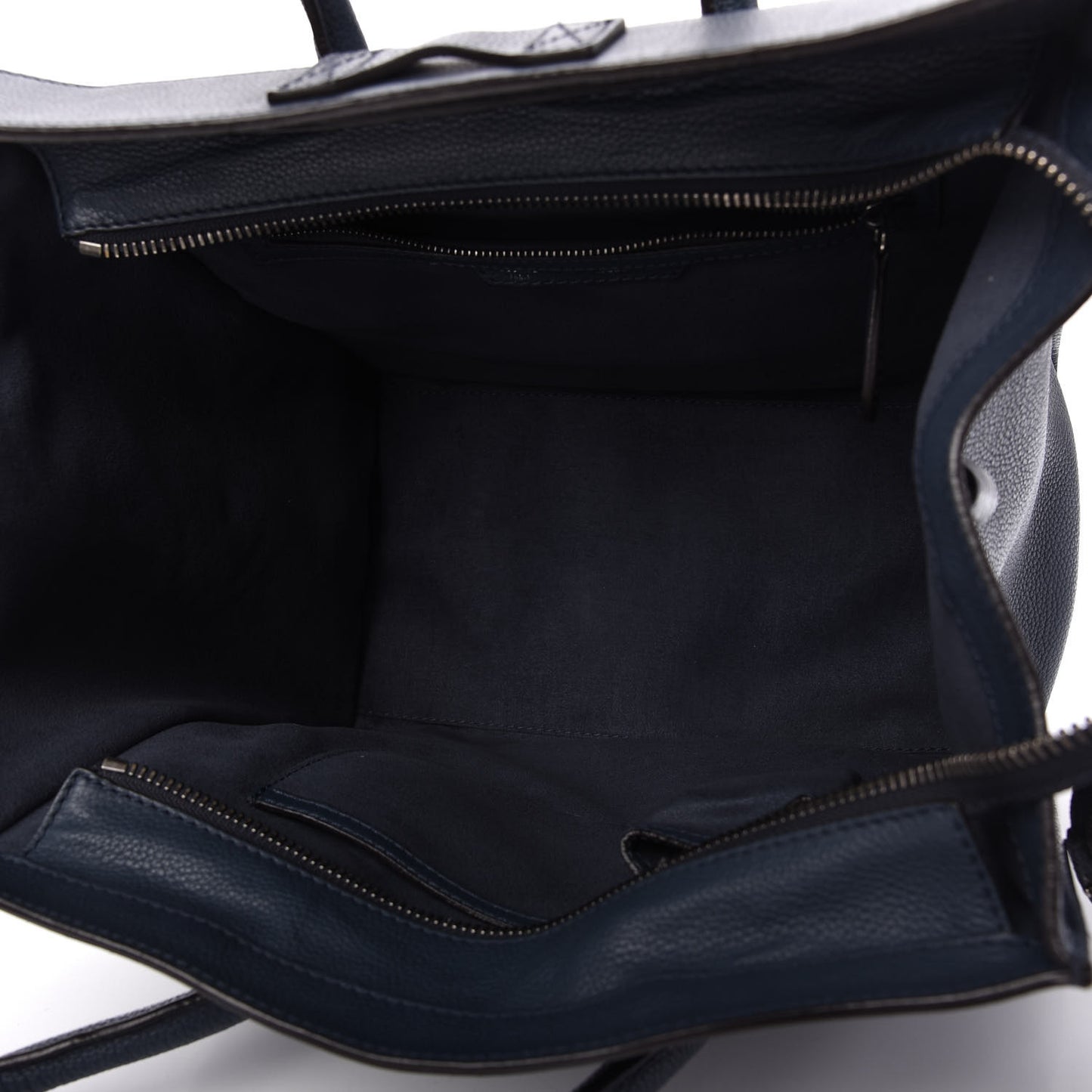 Drummed Calfskin Mini Luggage Slate