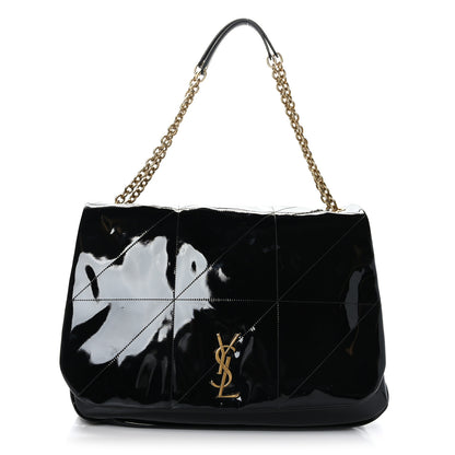 Saint Laurent Patent Matelasse Monogram Large Jamie 4.3 Black 1 of 9