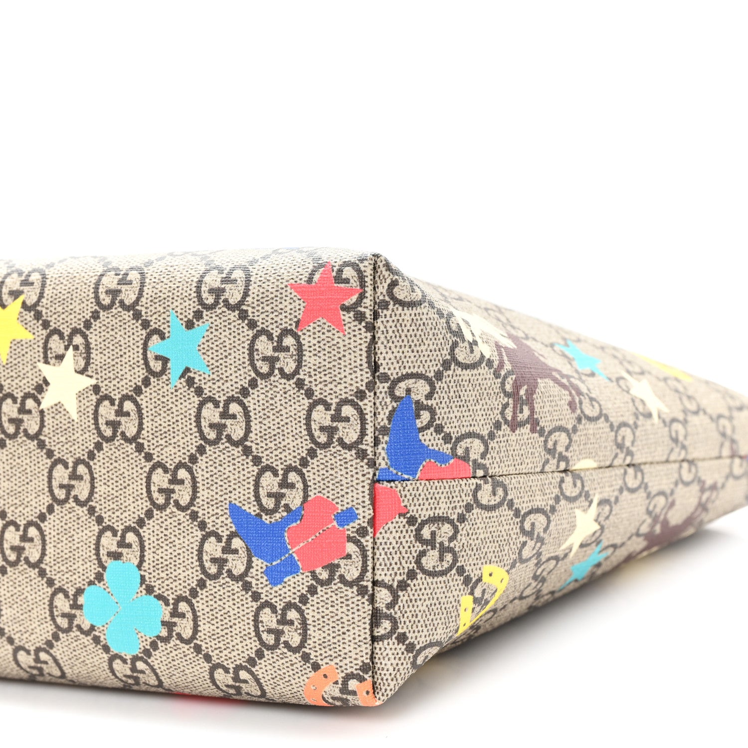 Gucci GG Supreme Monogram Ranch Childrens Tote Beige 9 of 10