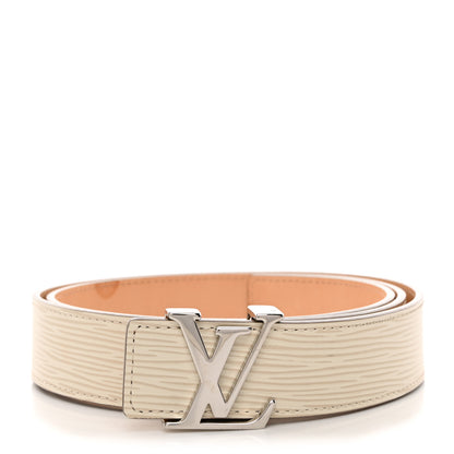 Louis Vuitton Epi 30mm LV Initiales Belt 90 36 Ivory 1 of 8