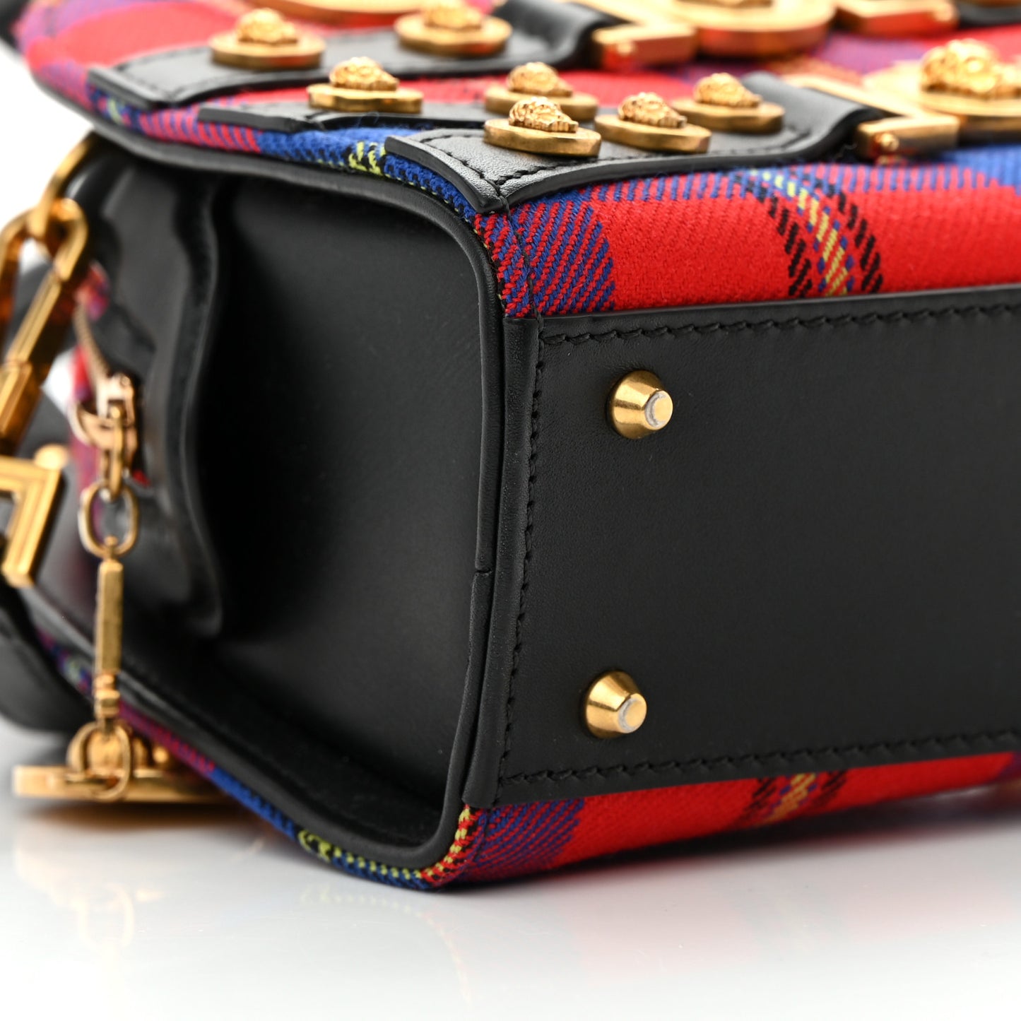 Tartan Small Medallion Tribute Bowling Bag Red