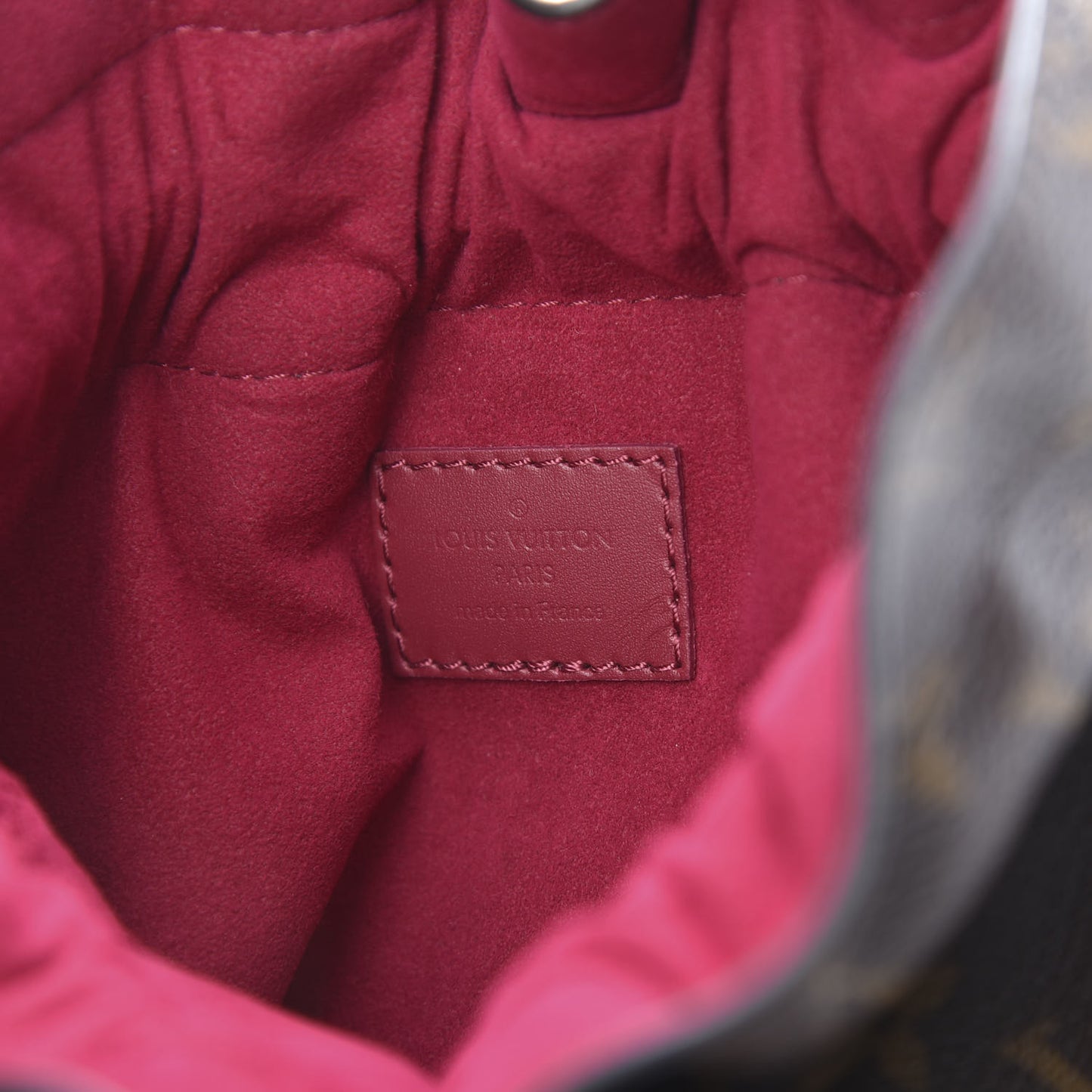 Monogram Pouch Noe Fuchsia