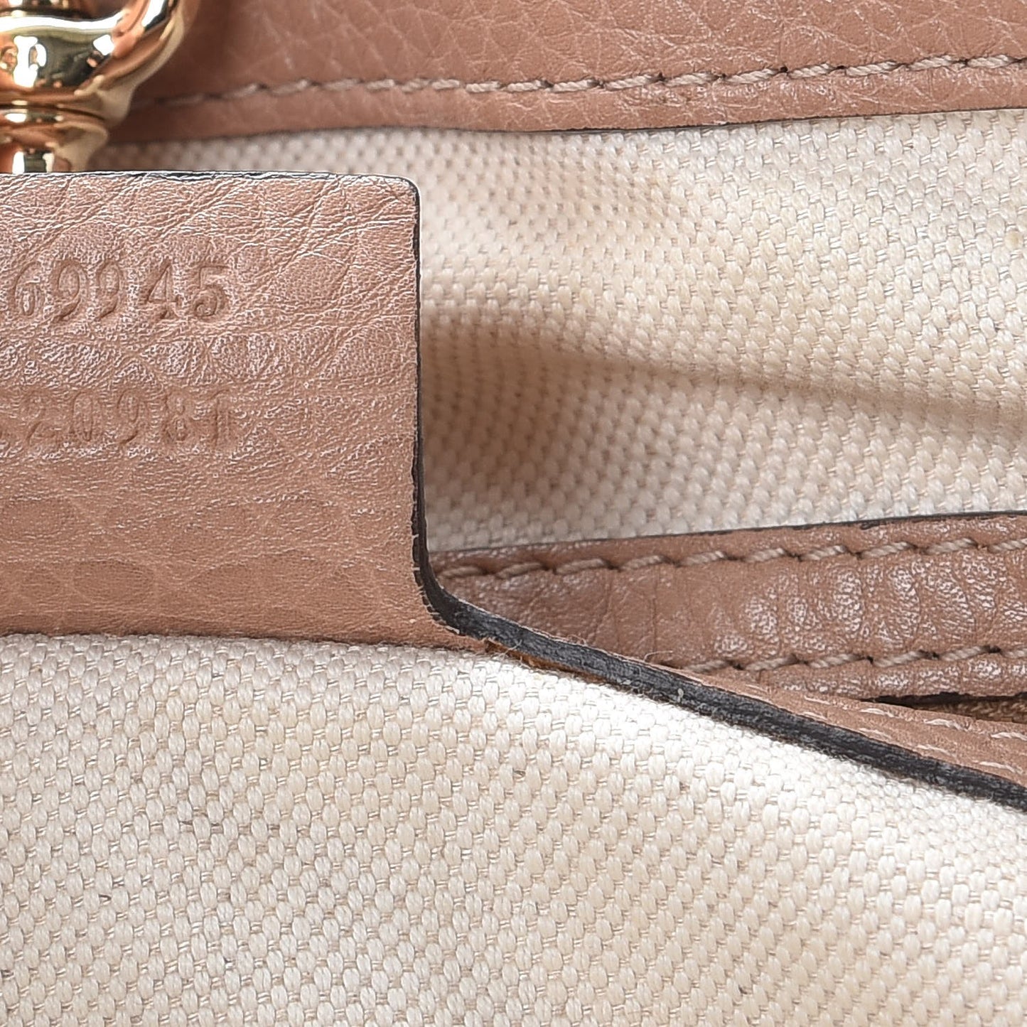 Pebbled Calfskin Medium Bella Tote Rose Beige