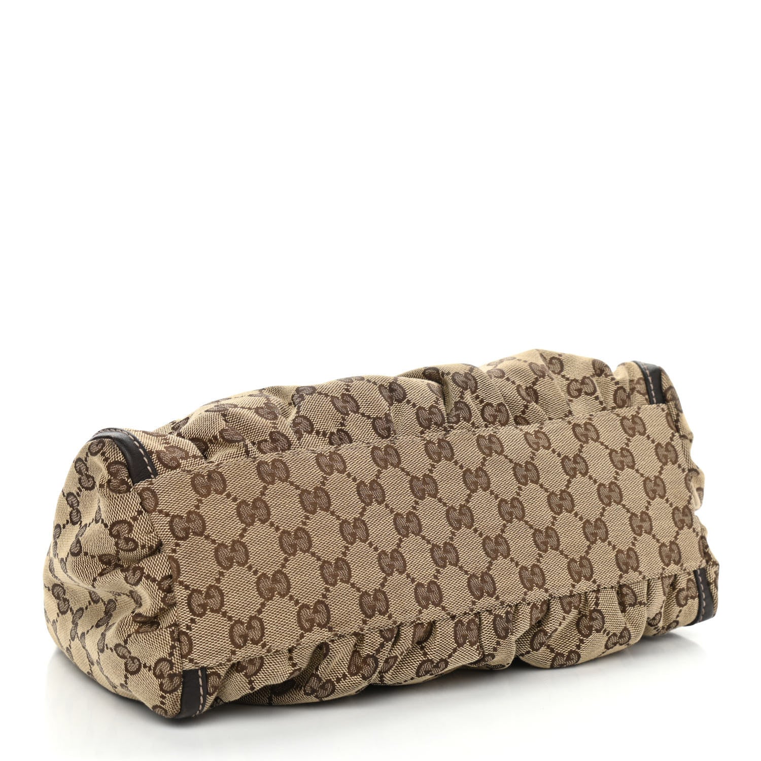 Gucci Monogram Medium D Gold Ring Hobo Dark Brown 4 of 18