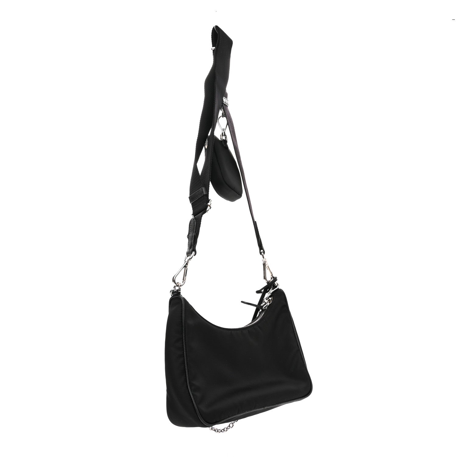 Prada Nylon Re-Edition 2005 Shoulder Bag Black 3 of 11