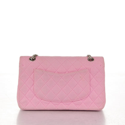 Chanel Jersey Quilted Medium Double Flap Pink 5 of 12