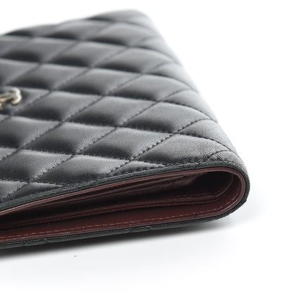 Chanel Lambskin Quilted Yen Wallet Black 12 of 16