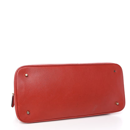 Prada Saffiano Frame Bowler Red 4 of 14