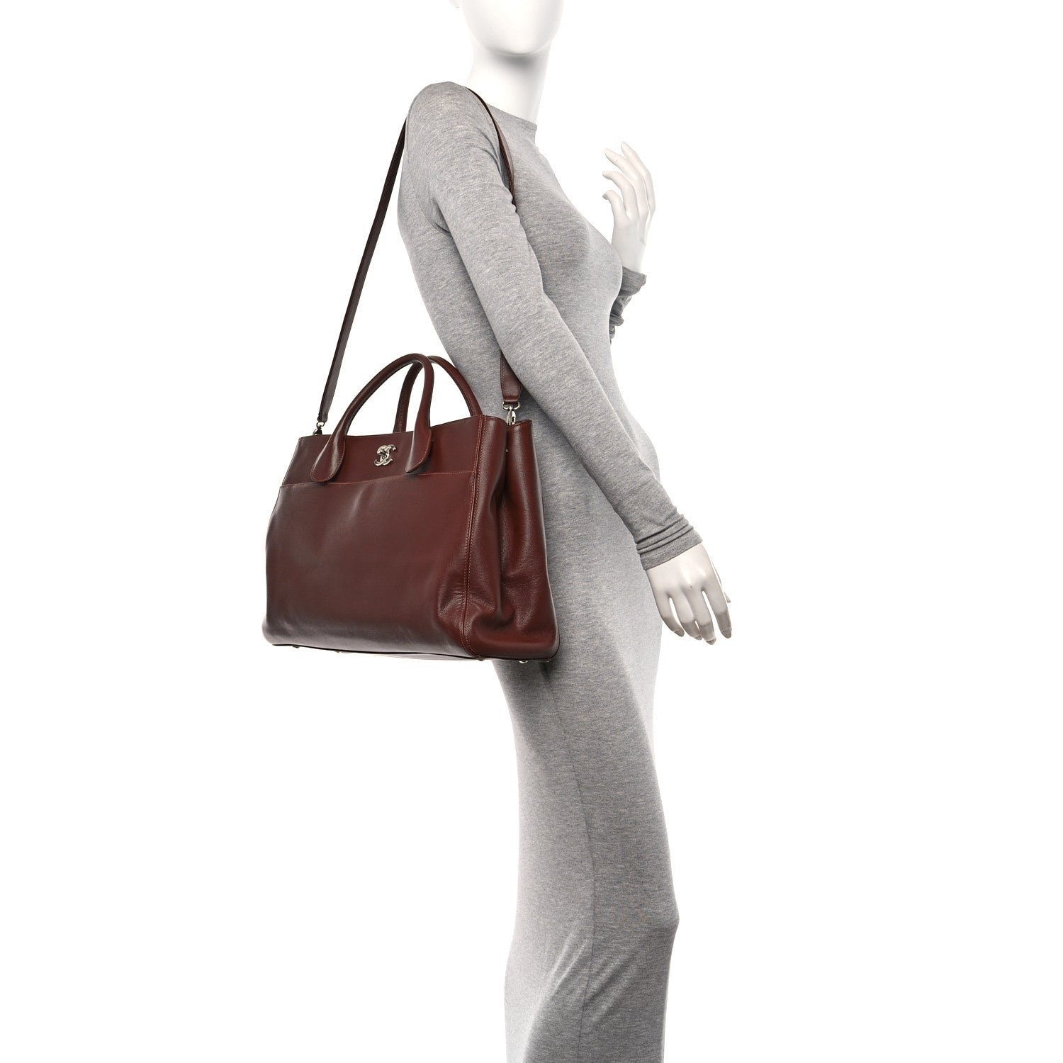 Chanel Caviar Cerf Executive Shopper Tote Brown 2 of 16