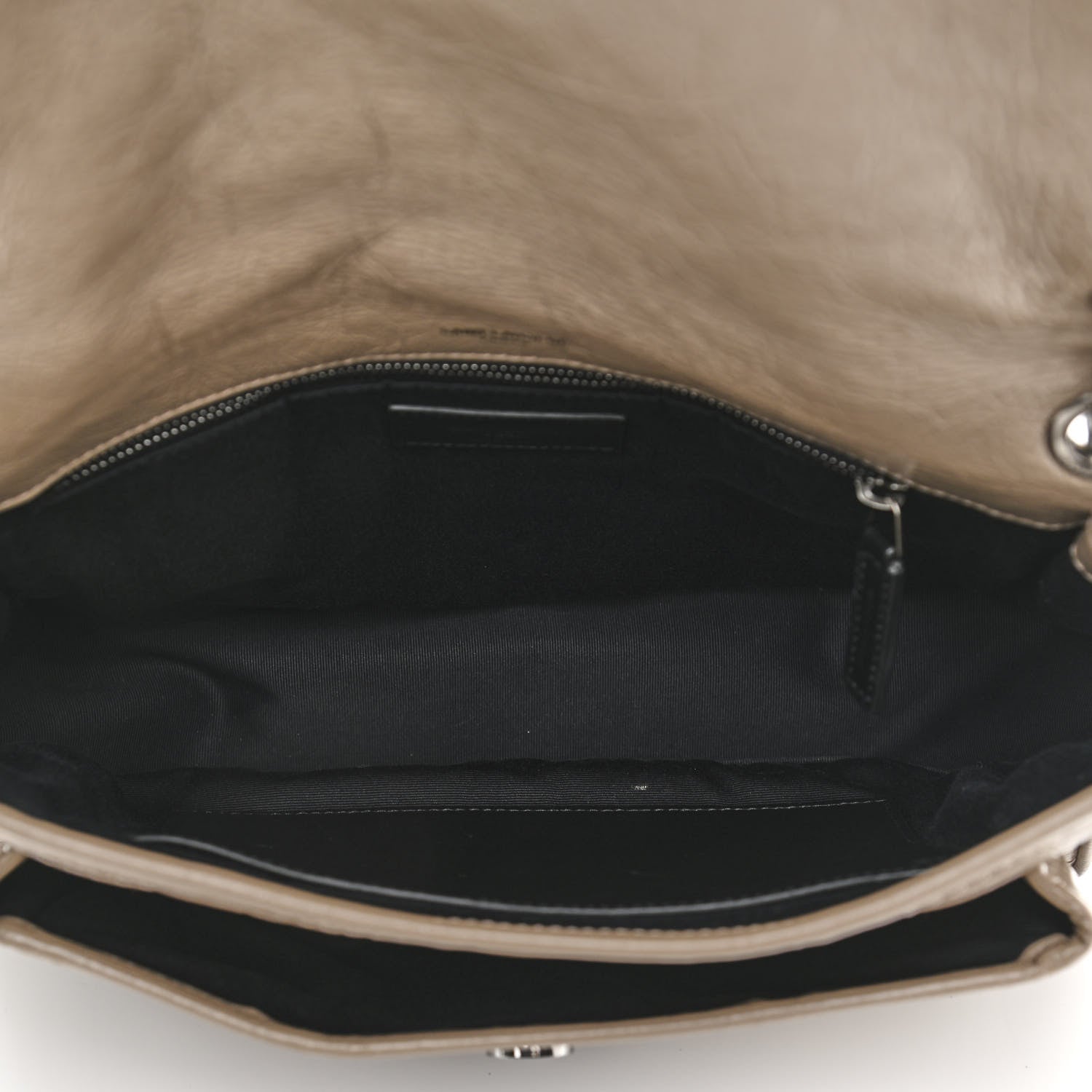 Saint Laurent Crinkled Calfskin Matelasse Monogram Medium Niki Chain Satchel Light Natural 5 of 11