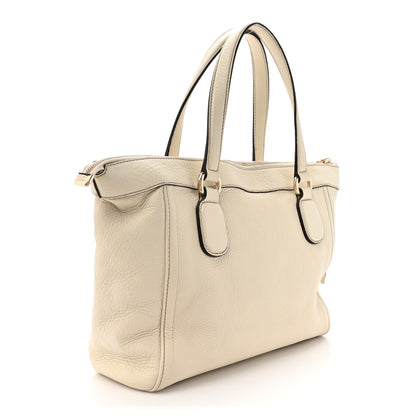 Gucci Pebbled Calfskin Small Soho Top Handle Bag Off White 3 of 15