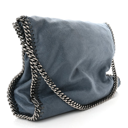 Stella McCartney Shaggy Deer Falabella Fold Over Tote Light Blue 3 of 11