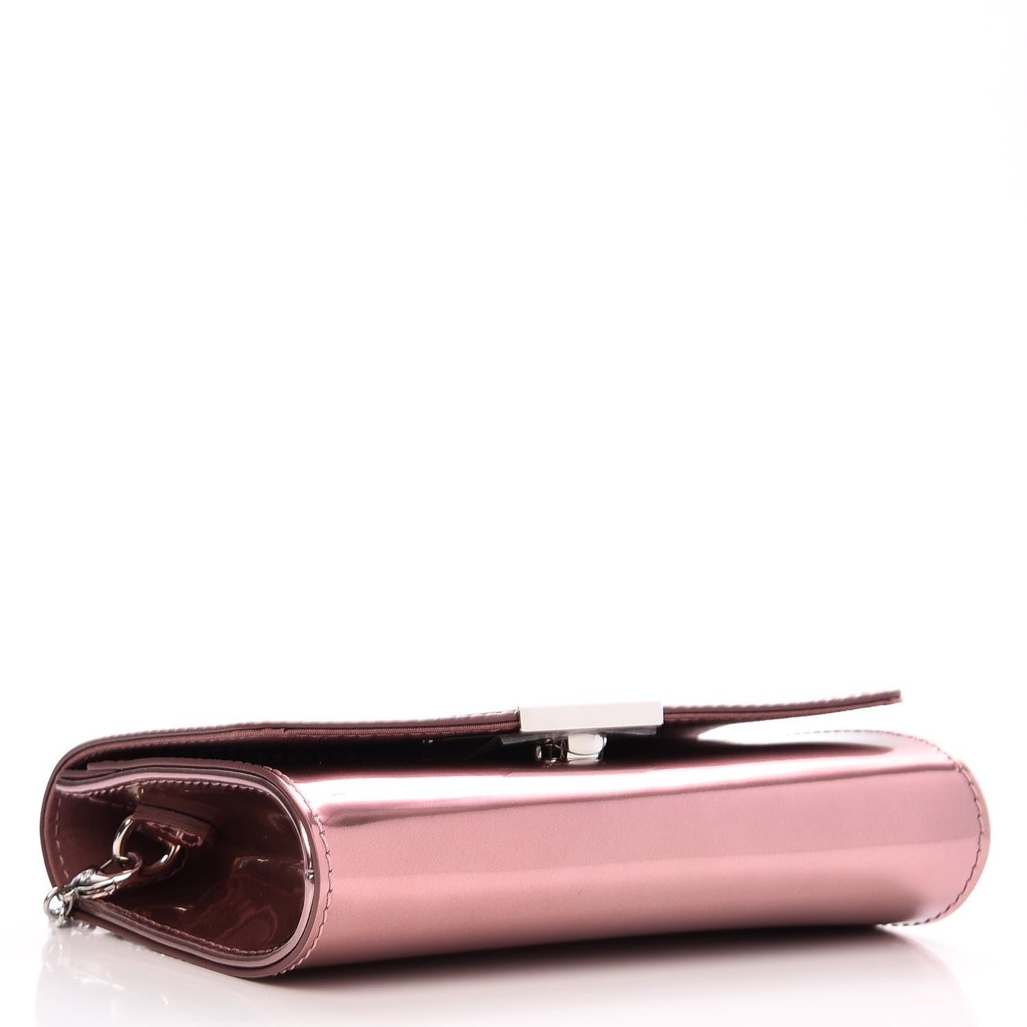Patent Louise PM Chain Clutch Rose Cuivre