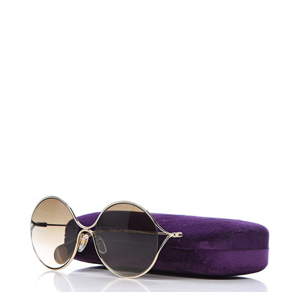 Gucci Round Pearl Tip Sunglasses GG0253S Gold 8 of 8