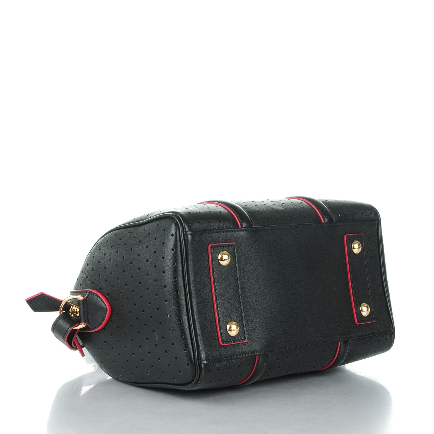 Louis Vuitton Veau Soie Calfskin Perforated SC Bag PM Black 4 of 7