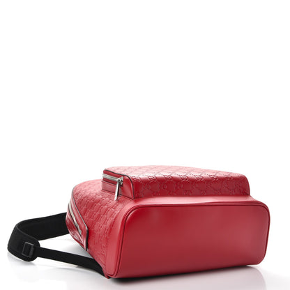Gucci Guccissima Signature Day Backpack Hibiscus Red 4 of 9