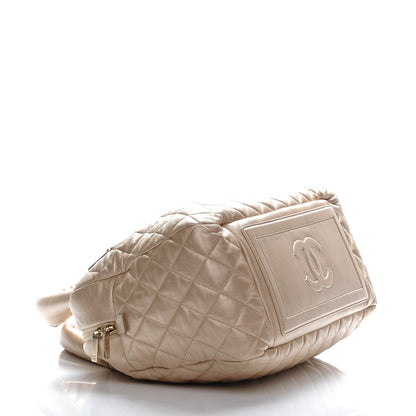 Chanel Lambskin COCO Cocoon Bowler Light Gold 4 of 7