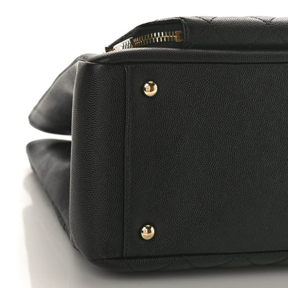 Chanel Caviar Quilted Large Business Affinity Shopping Bag Black 8 of 9