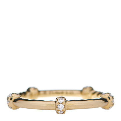 David Yurman 18K Yellow Gold Diamond 1.7mm Astor Single Row Ring 47 4 1 of 5