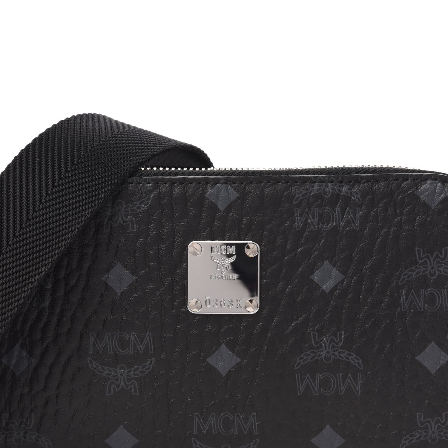 MCM Visetos Double Zip Camera Bag Black 9 of 9