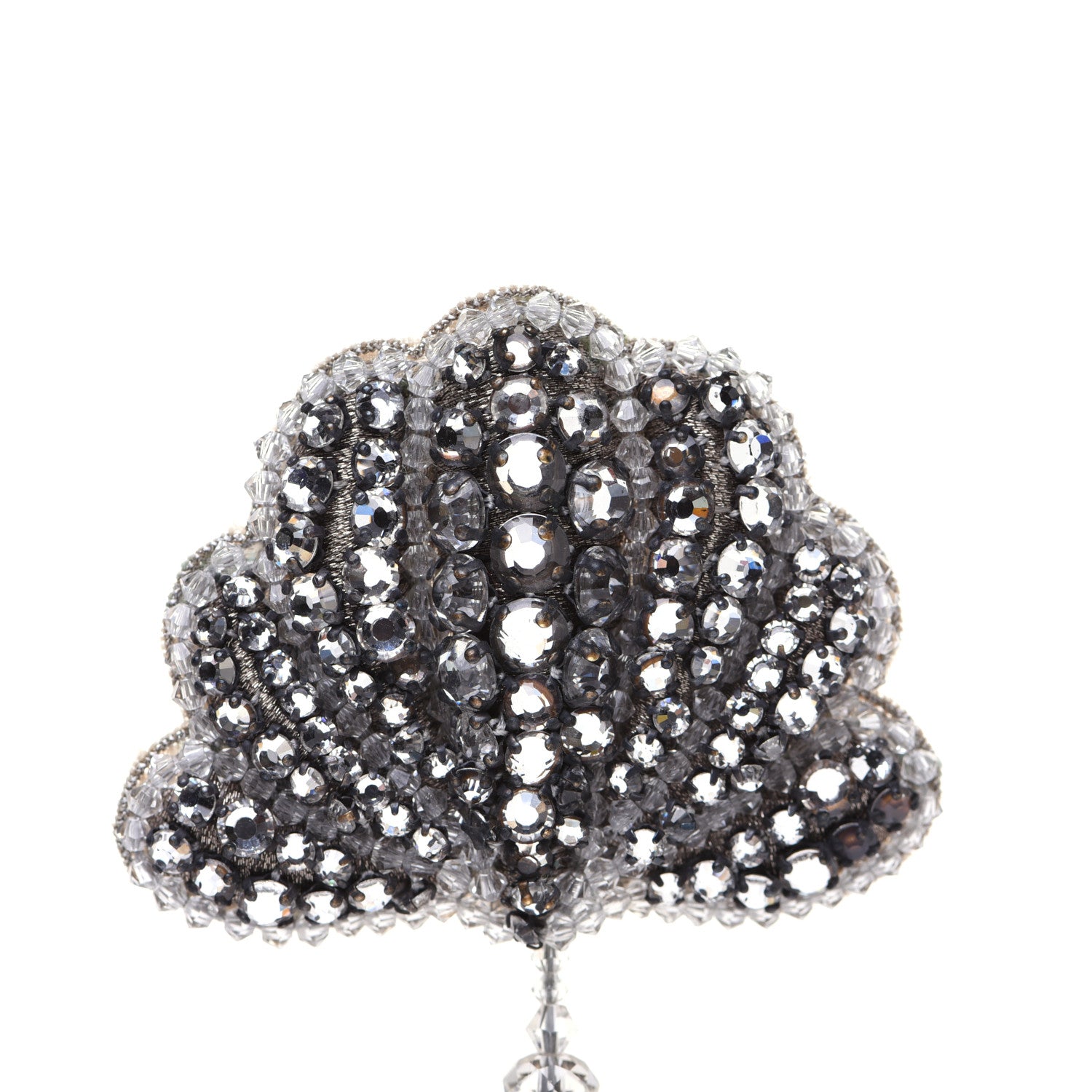 Gucci Crystal Shell Brooch Silver 4 of 8