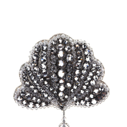 Gucci Crystal Shell Brooch Silver 4 of 8