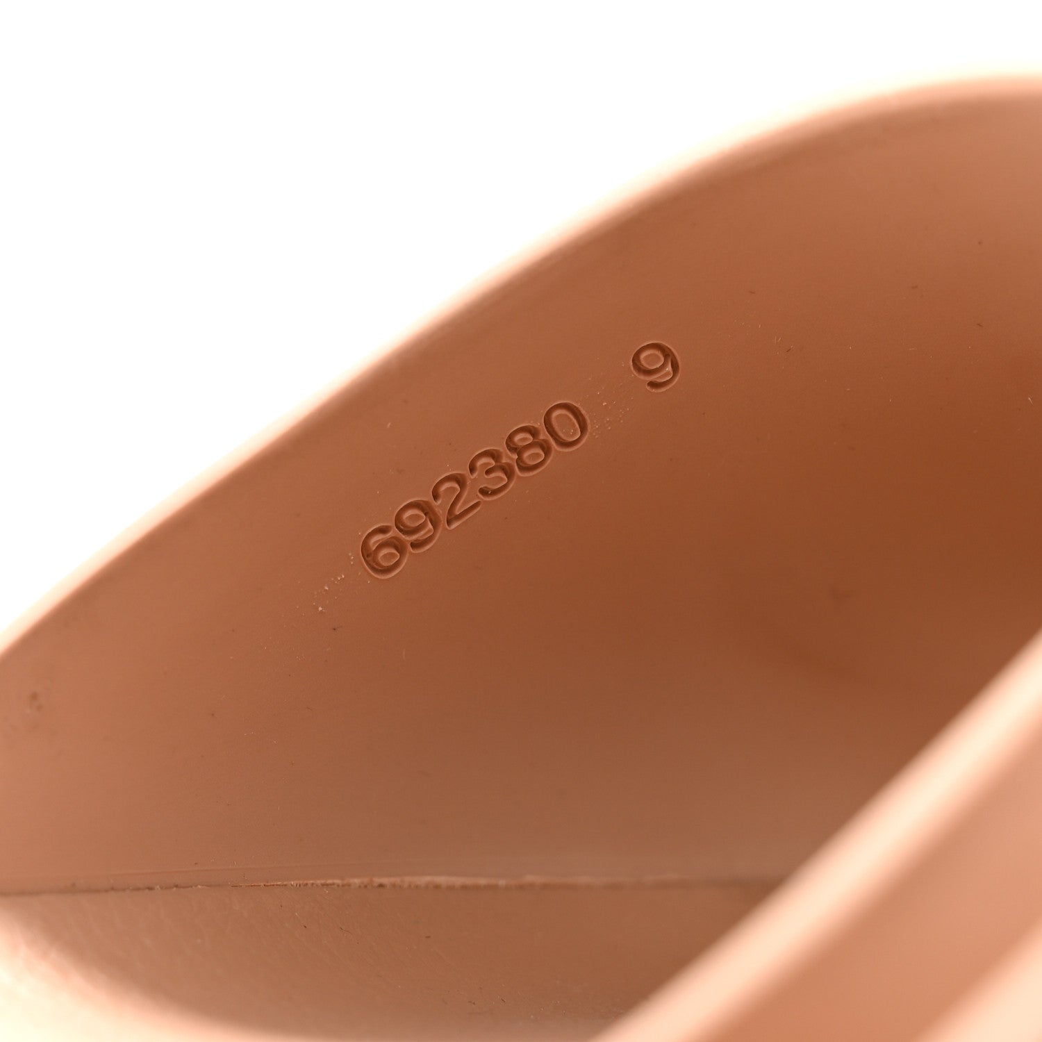 Gucci Soft Rubber Mens Interlocking G Platform 42mm Slide Sandals 9 Vintage Camel 7 of 8