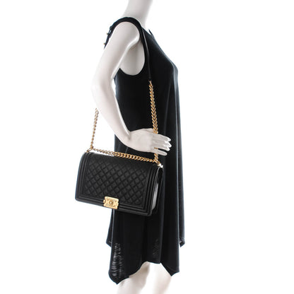 Chanel Caviar Quilted New Medium Boy Flap Black 2 of 7