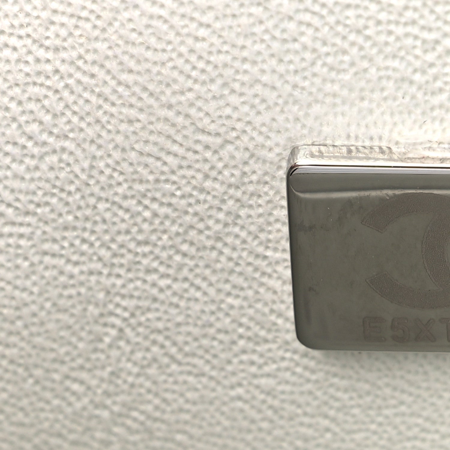 Chanel Iridescent Crumpled Calfskin Quilted Mini Rectangular Flap White 8 of 10