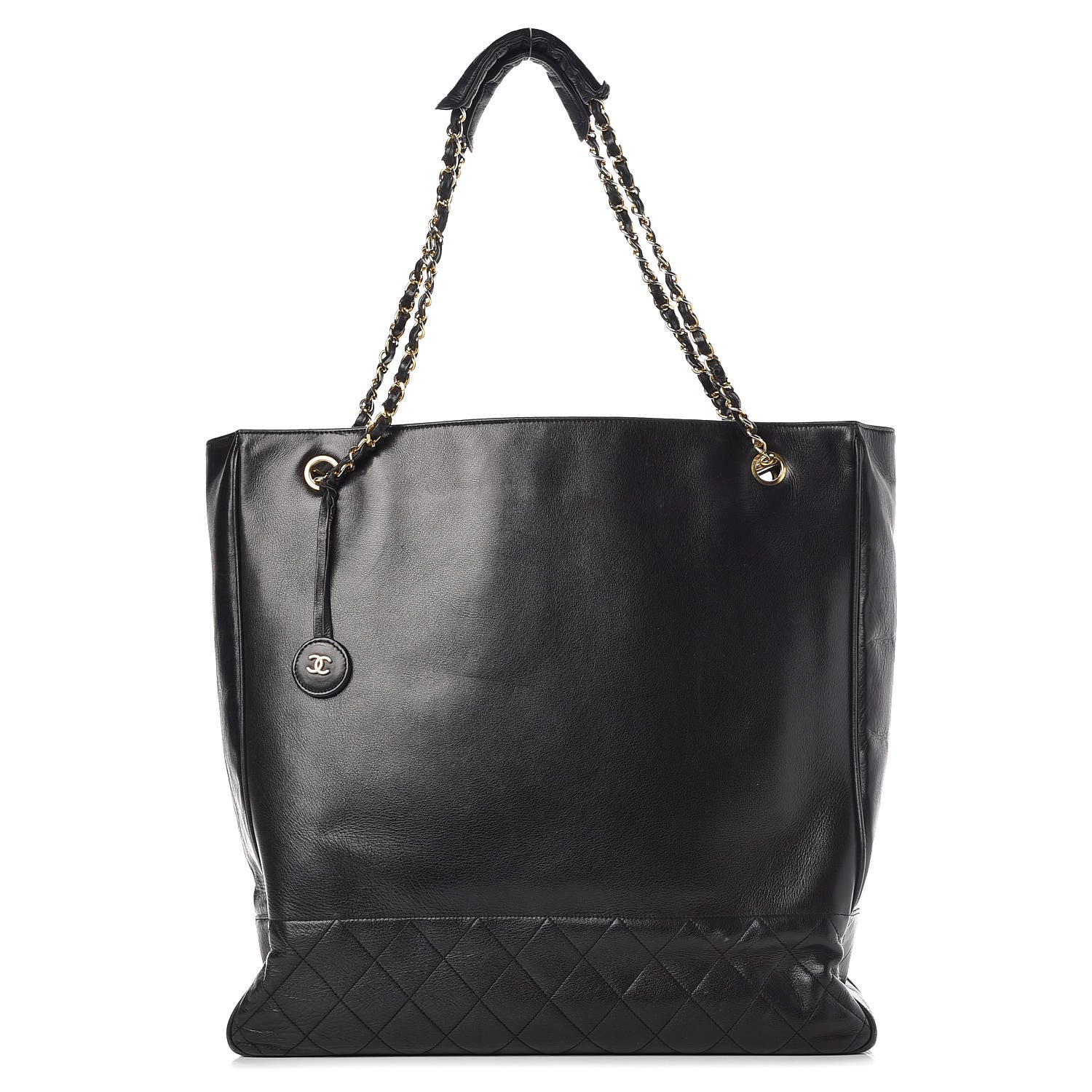 Chanel Lambskin Quilted Tote Black 1 of 21