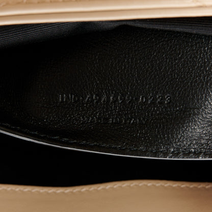 Saint Laurent Calfskin Y Quilted Monogram Small Loulou Chain Satchel Dark Beige 8 of 11