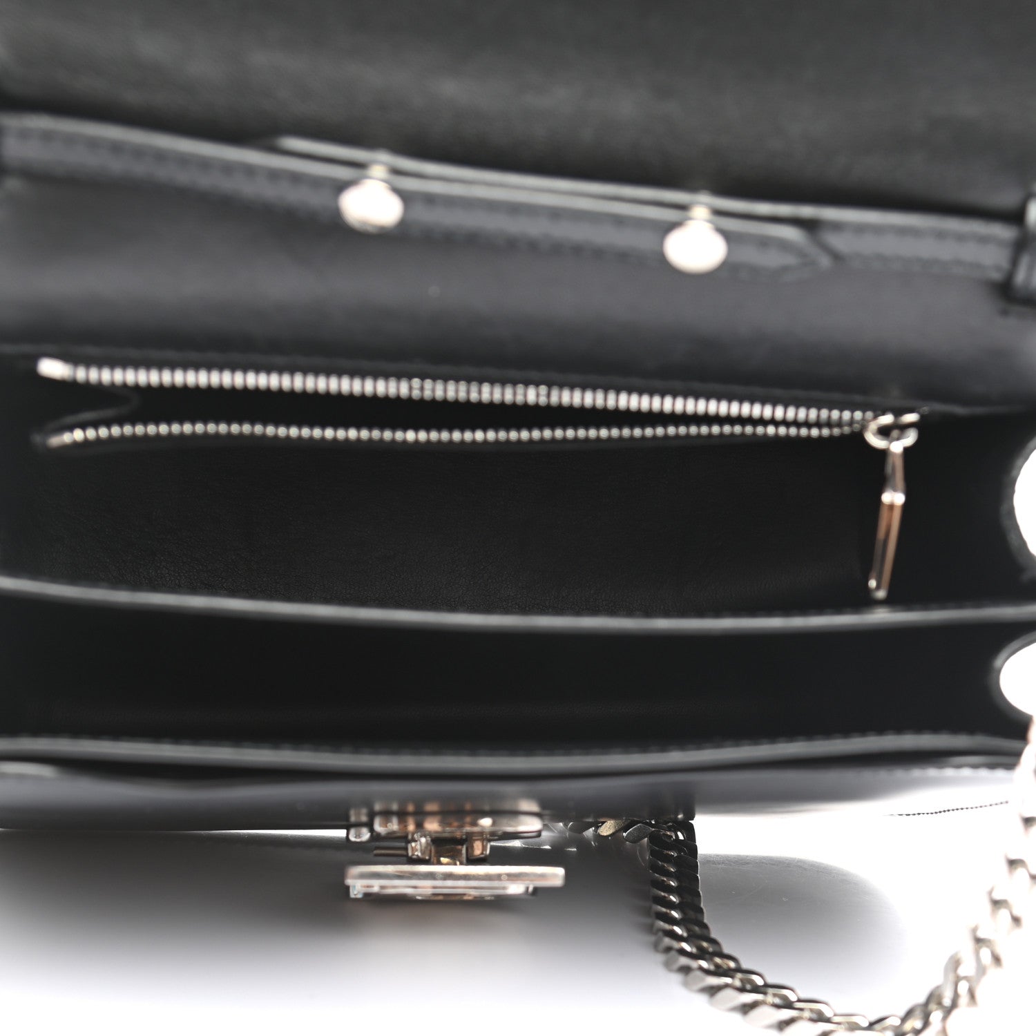 Burberry Calfskin Montage Print Small TB Bag Black 5 of 22